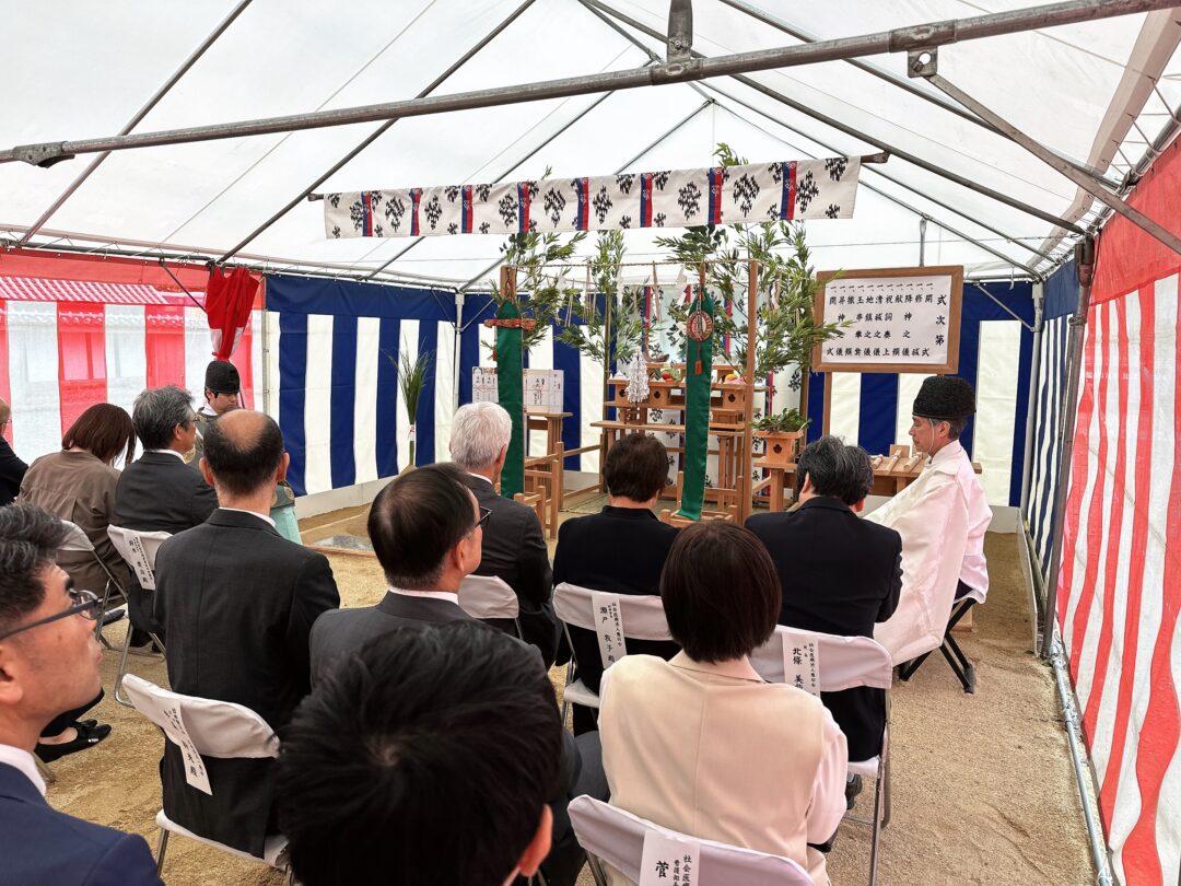 地鎮祭の様子